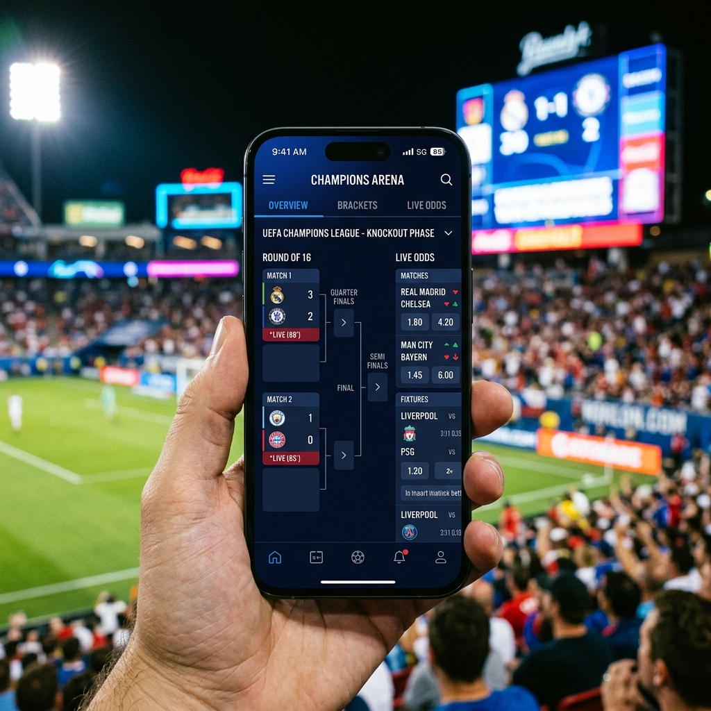 Aplicación deportiva en móvil